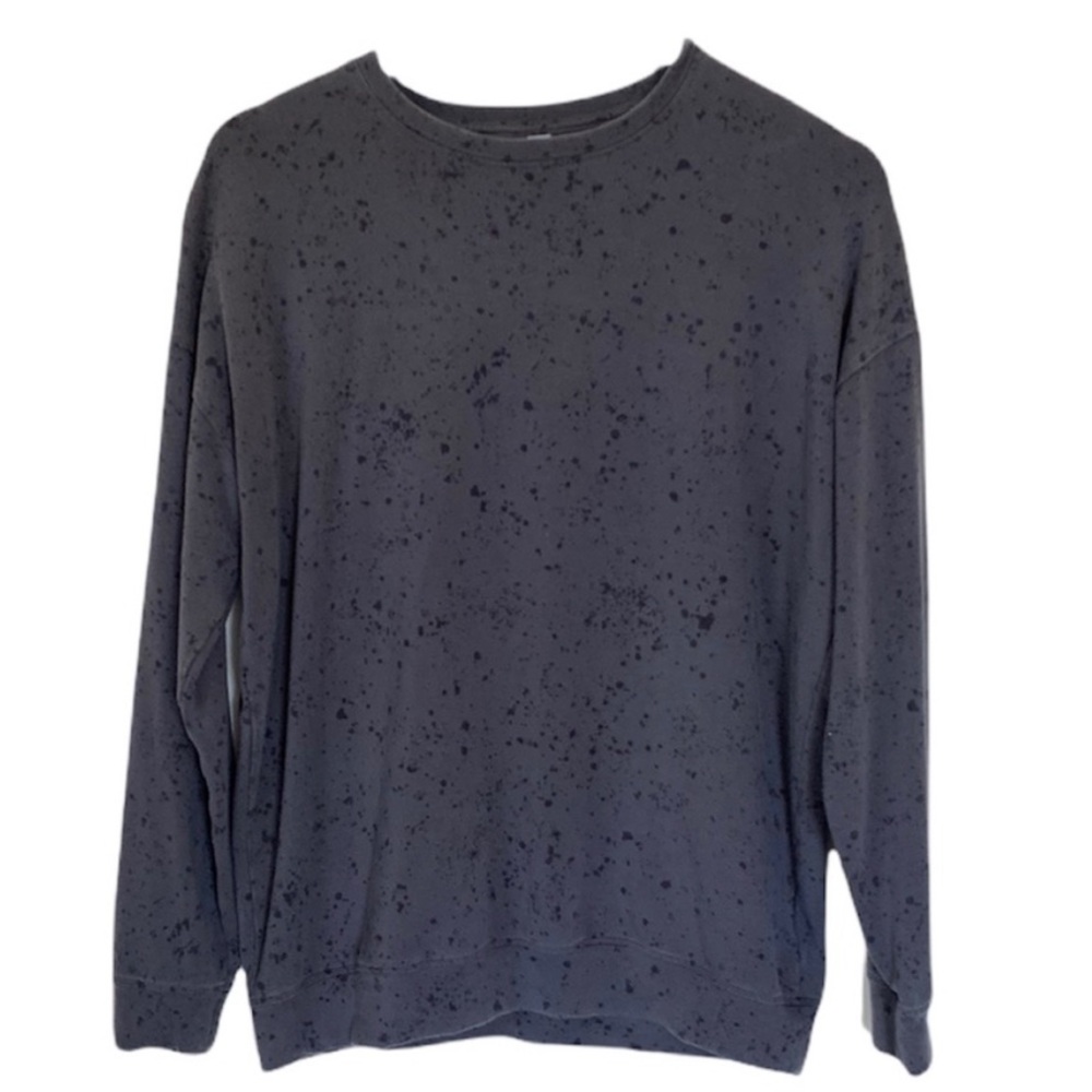 Athleta studio to street sweatshirt print splatter size small